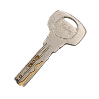 La clé Yale YC2100 est une clé à points réversible. On peut l'utiliser dans les deux sens. Elle n'est pas protégée contre la copie et le cylindre offre un niveau de protection d'entrée de gamme. 